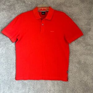 Boss Vibrant Red Polo Shirt